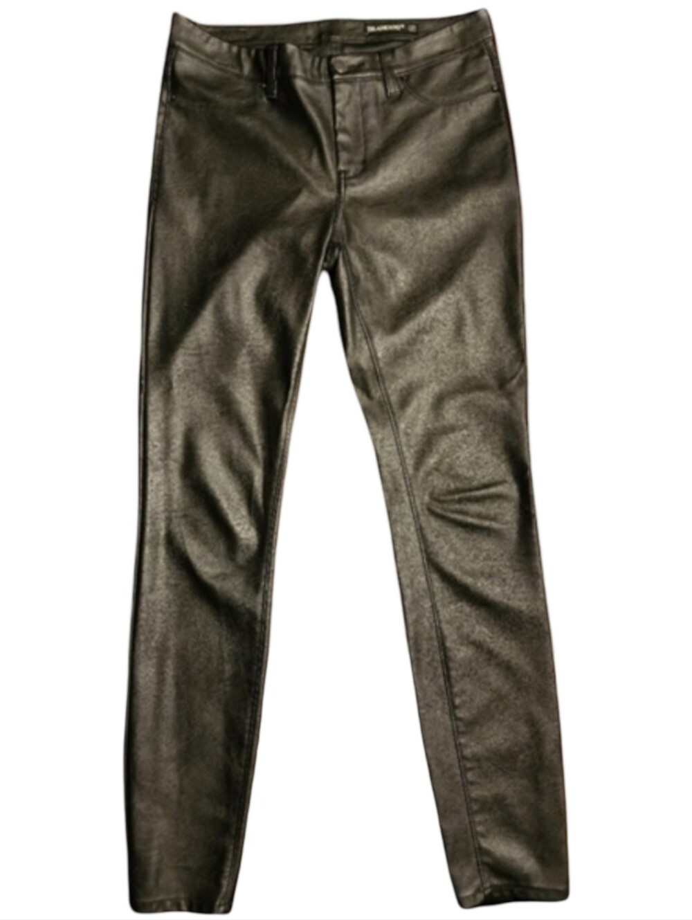 BLANK NYC Black Vegan Leather Skinny Pants Mid Rise 27 EUC